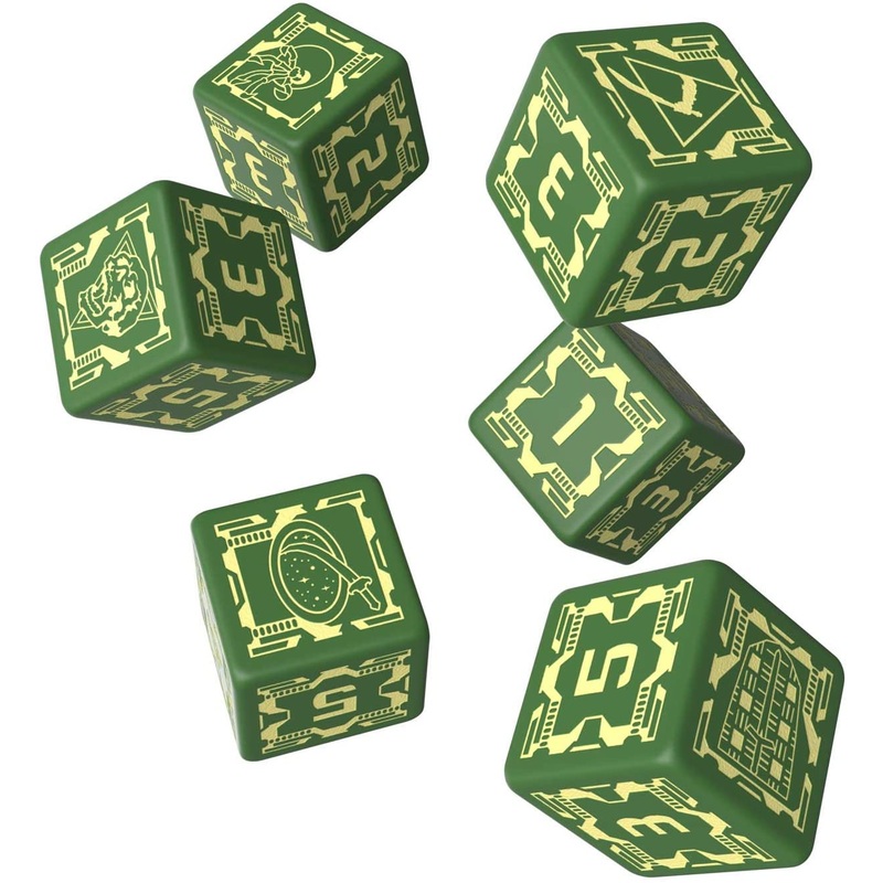 Battletech D6 Dice Set - House Liao (6)