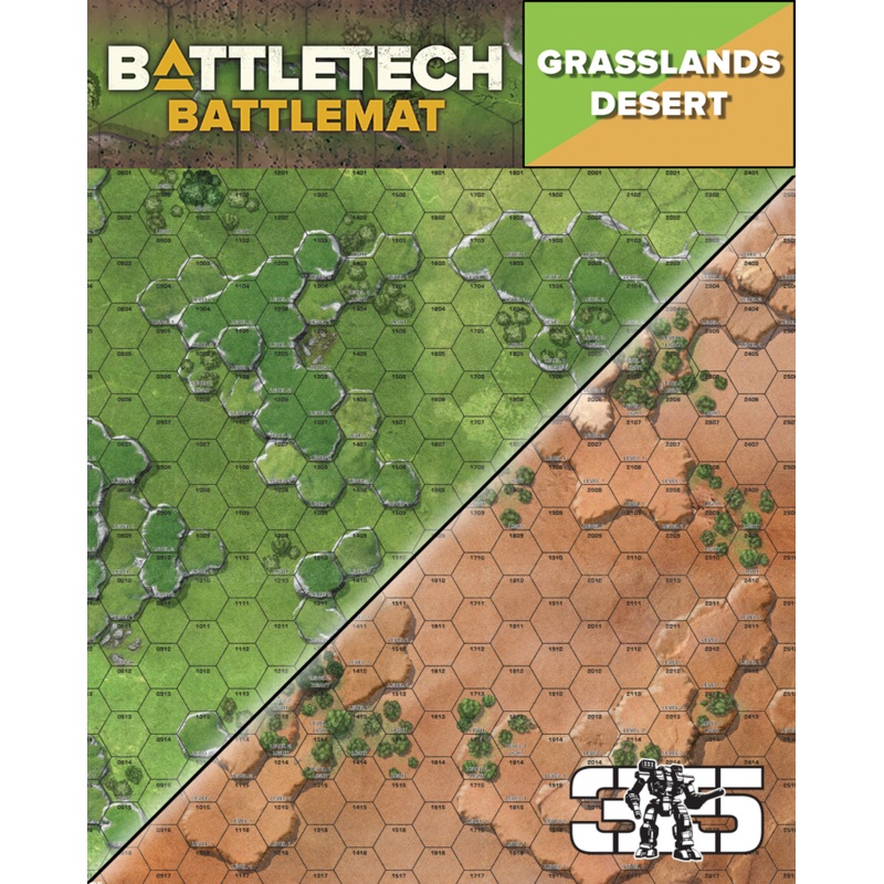 BattleTech - Battle Mat: Grasslands/ Desert