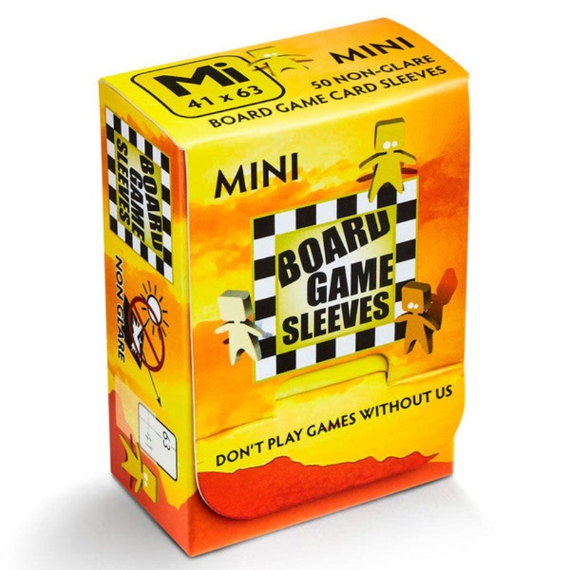 No Glare Mini Board Game Sleeves 41x63mm (50)