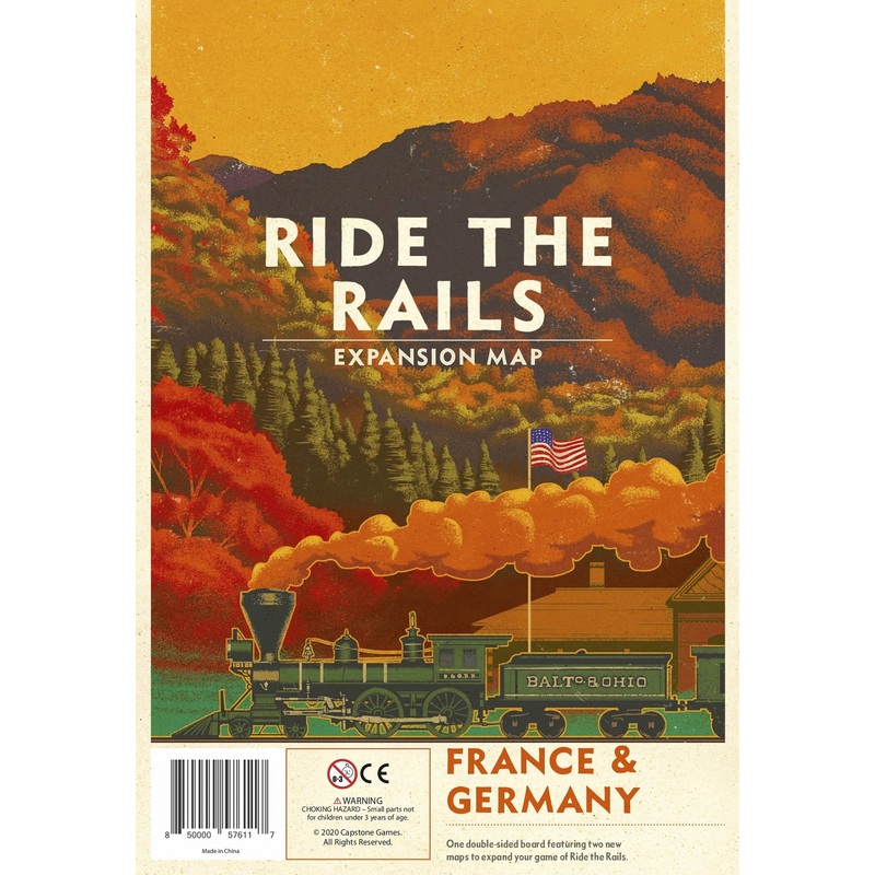 Ride the Rails - France & Germany Map