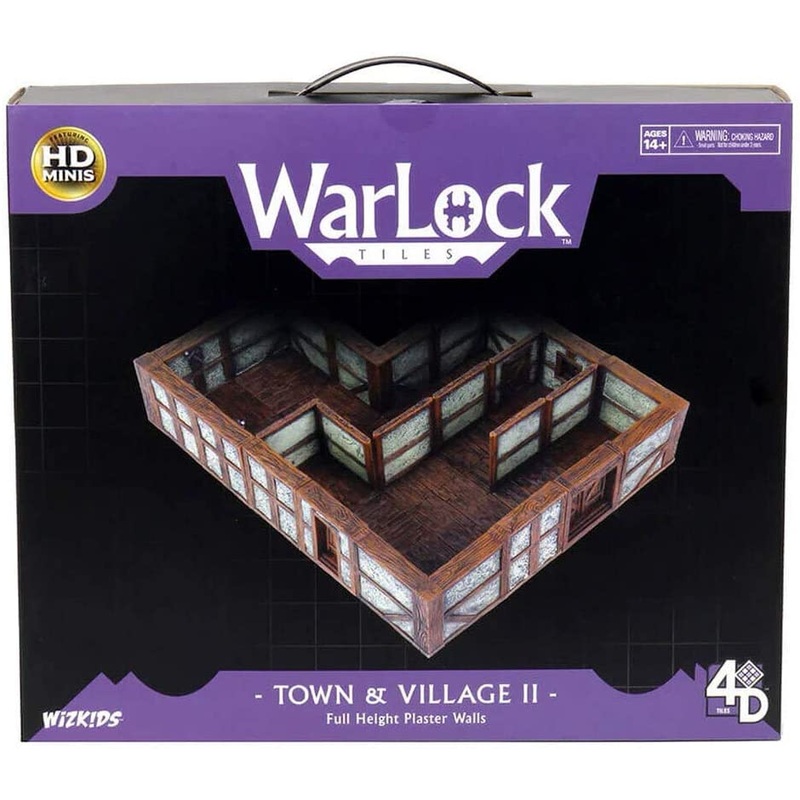 WarLock Tiles - Town & Village II: Full Height Plaster Walls