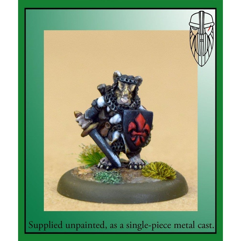 Burrows & Badgers - Mouse Knight w/ Sword, Shield, & Crossbow
