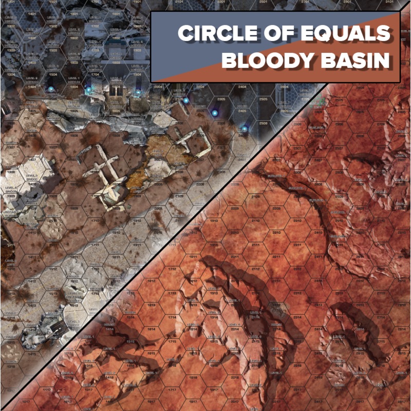 BattleTech - Battle Mat: Strana Mechty - Circle of Equals / Bloody Basin