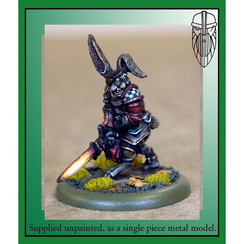 Burrows & Badgers - Garrow One-eye, Hare Hedge Knight (Large)