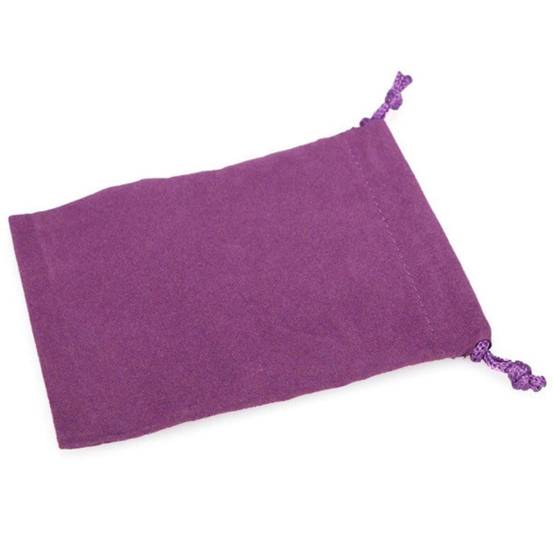 Purple Velour Dice Pouch (small)