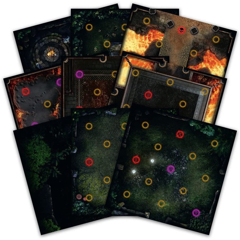 (BSG Certified USED) Dark Souls - Darkroot Basin and Iron Keep Tile Set