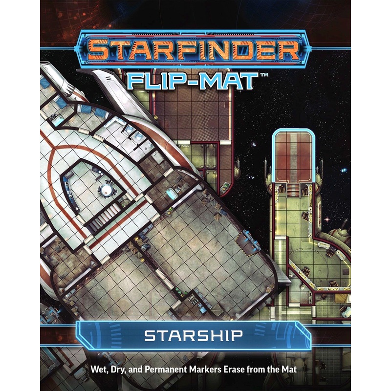 (BSG Certified USED) Starfinder: RPG - Flip-Mat: Starship