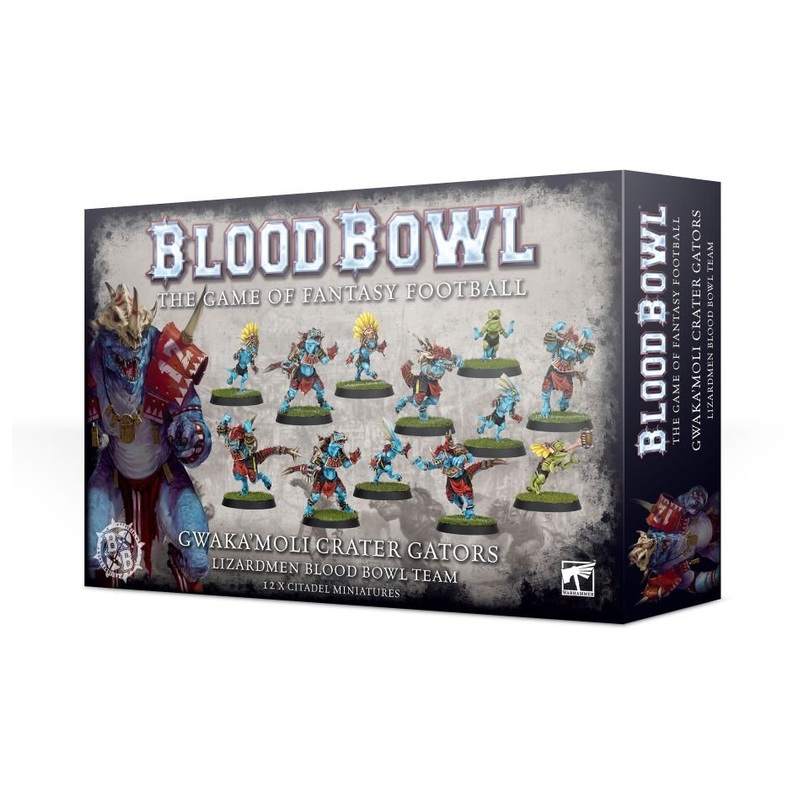 Blood Bowl - Lizardmen Team: Gwaka'Moli Crater Gators