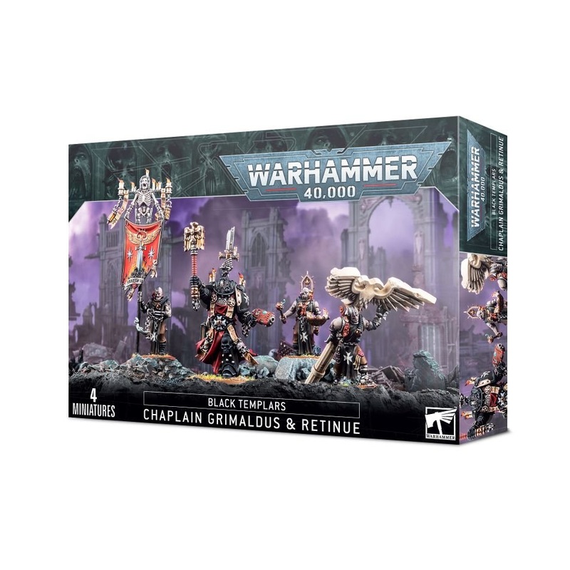 Warhammer: 40,000 - Black Templars: Chaplain Grimaldus & Retinue