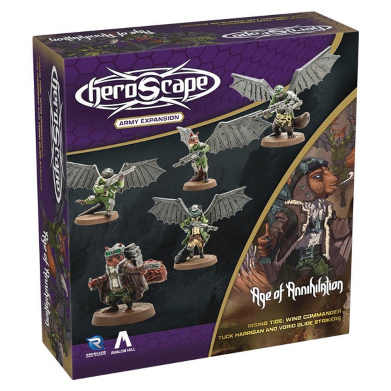 Heroscape: Age of Annihilation - Rising Tide: Wing Commander Tuck Harrigan & Vorid Glidestrikers