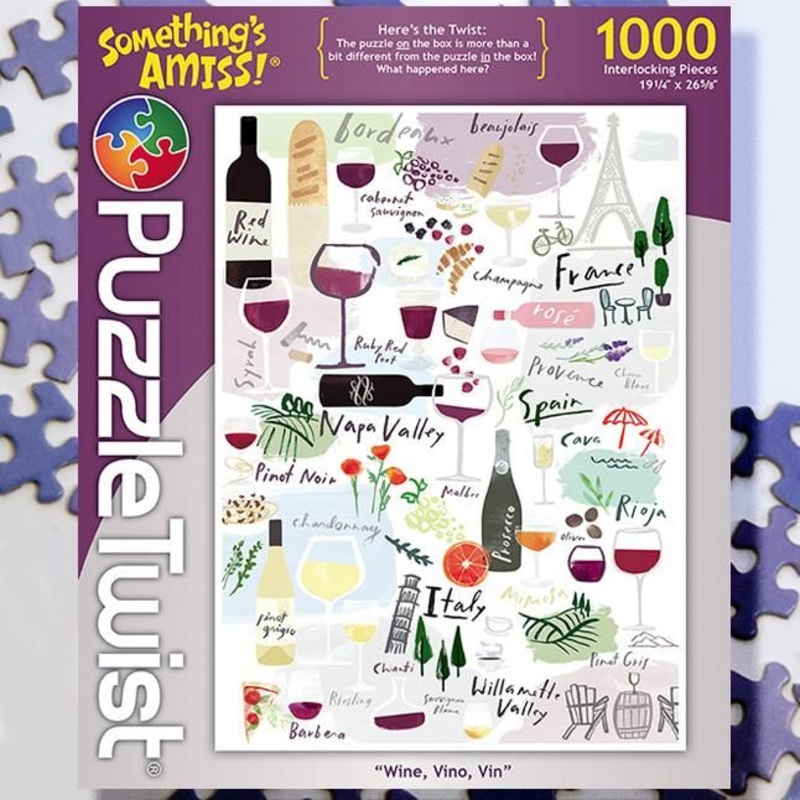 Wine, Vino, Vin 1000ct Puzzle