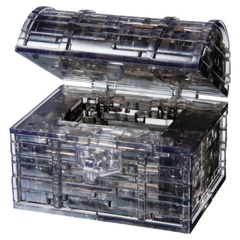 3D Crystal Puzzles: Treasure Chest Black