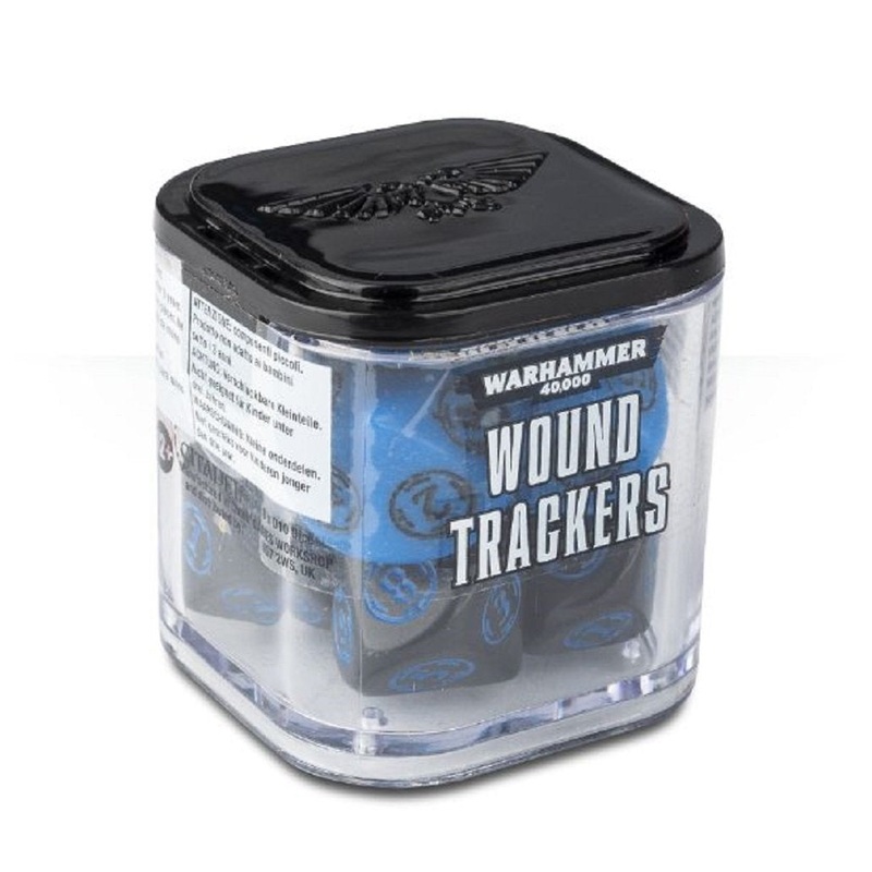 Warhammer 40K Wound Trackers Dice Blue/Black