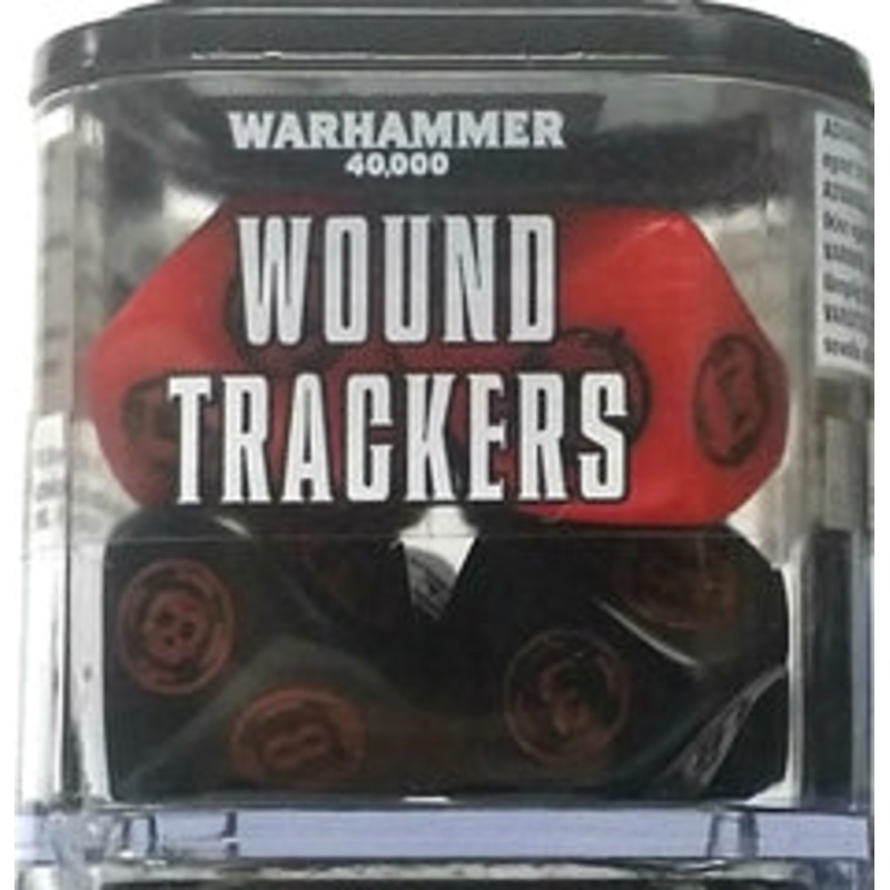Warhammer 40K Wound Trackers Dice Red/Black