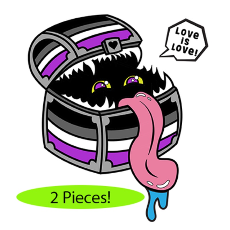 Pride Mimic Pin: Asexual