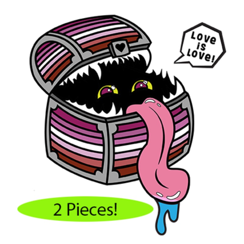 Pride Mimic Pin: Lesbian