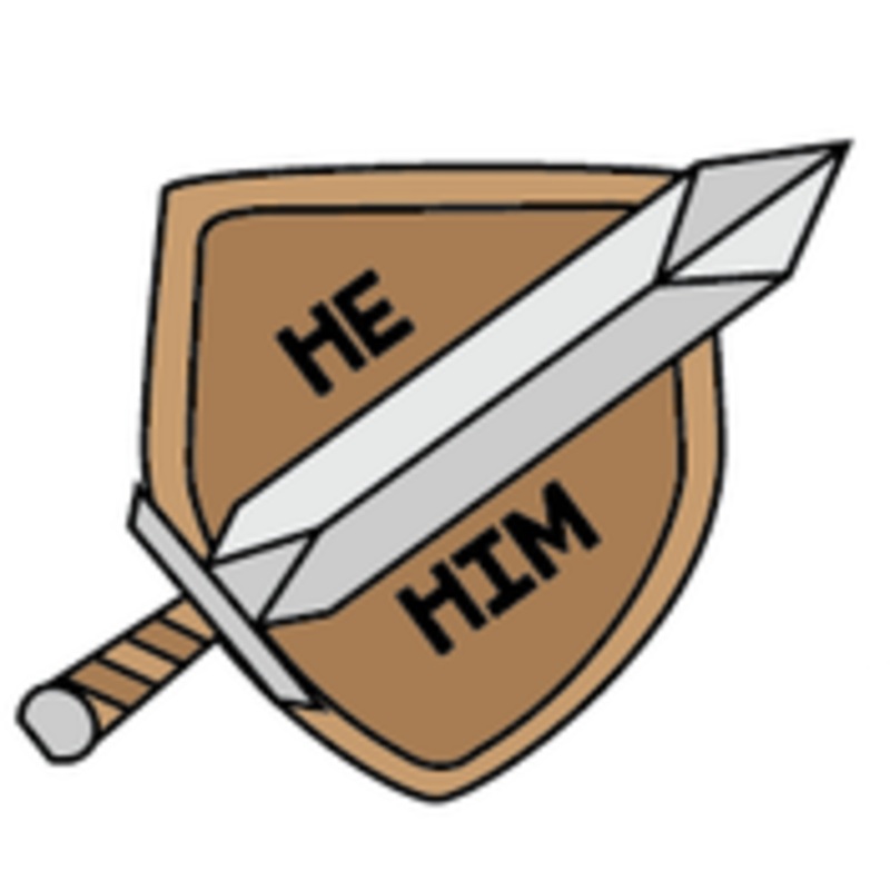 Sword & Shield Pronoun Pins: He/Him