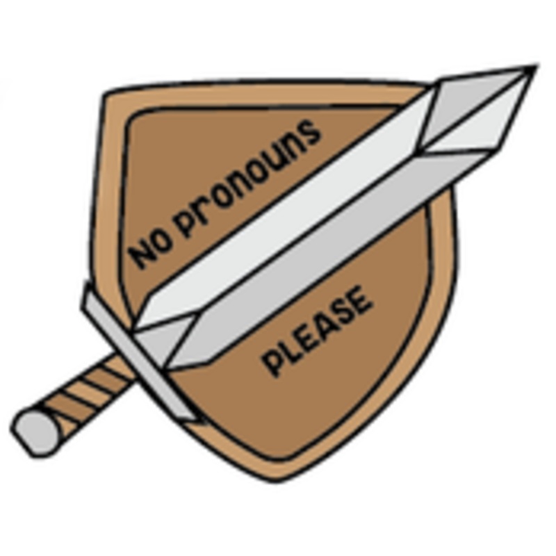 Sword & Shield Pronoun Pins: No Pronouns Please