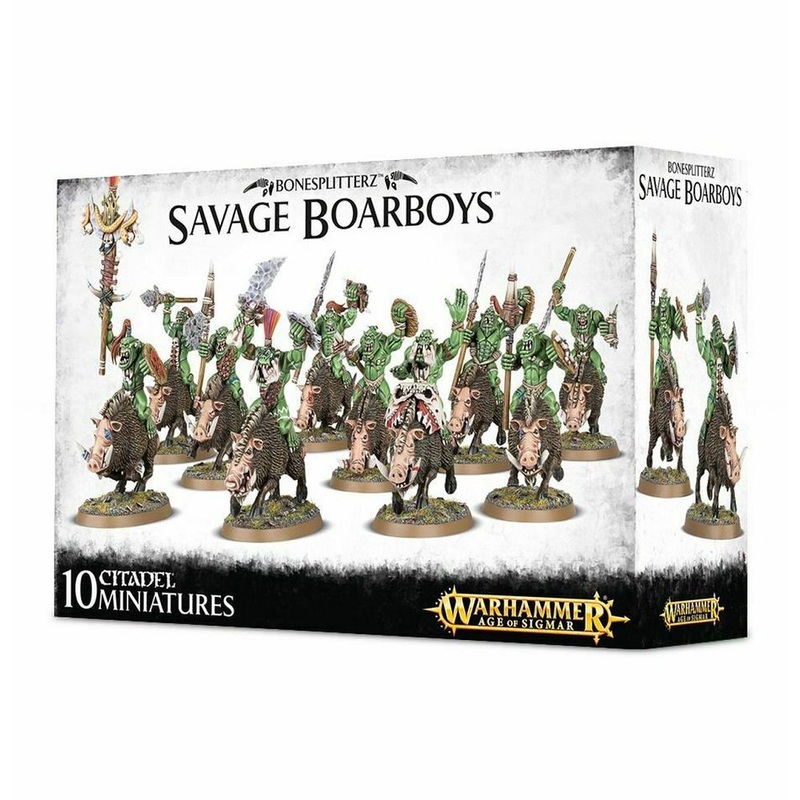 Age of Sigmar Bonesplitterz Savage Boarboys