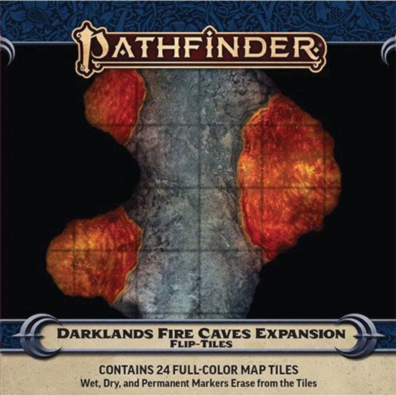 Pathfinder Flip-Tiles Darklands Fire Caves Expansion