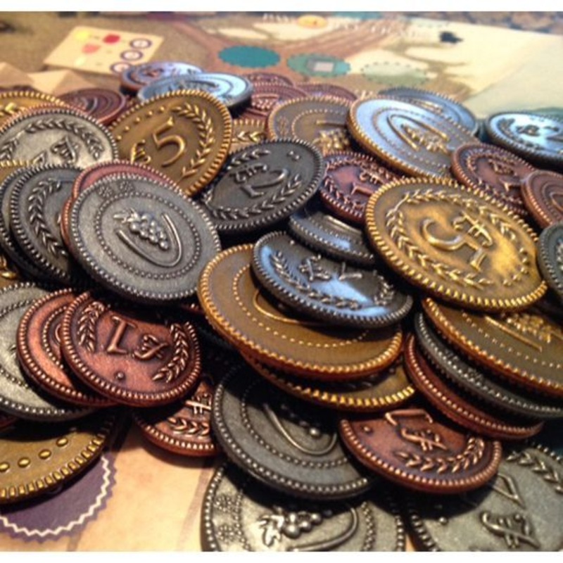 Viticulture & Tuscany Metal Lira Coins