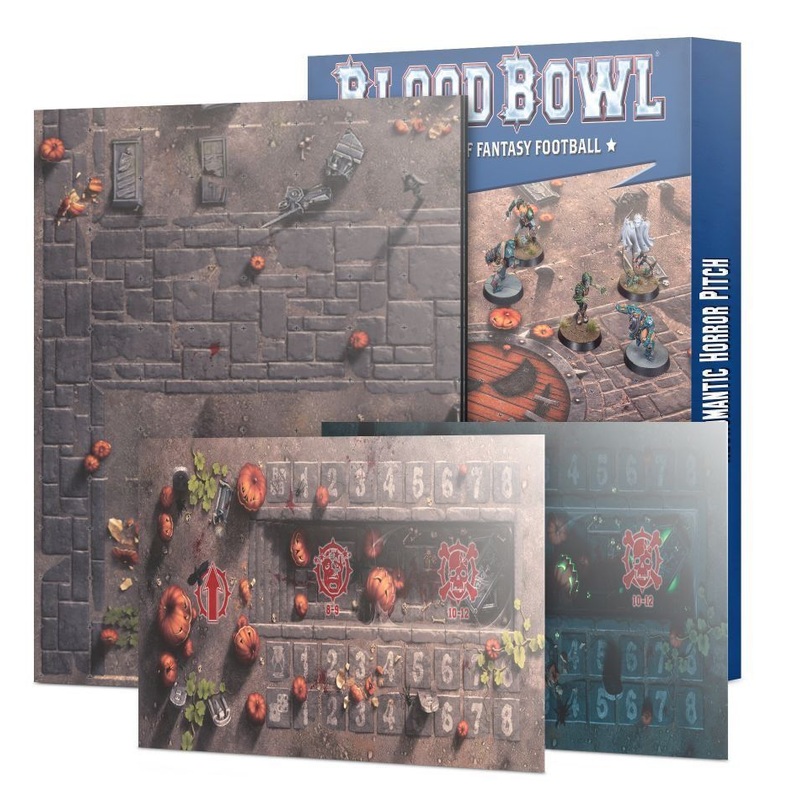 Blood Bowl Necromantic Horror Team: Double-Sided Pitch & Dugouts