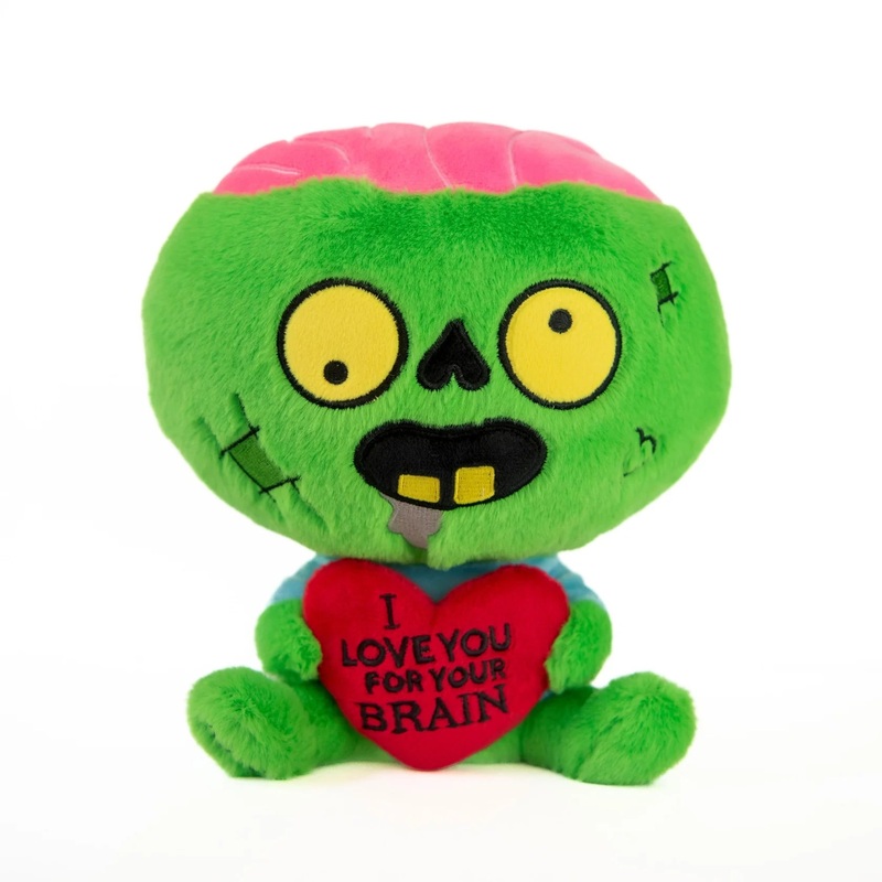 I Love You For Your Brain Zombie Plush