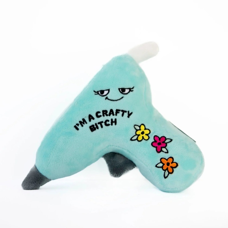 I'm a Crafty Bitch Glue Gun Plush