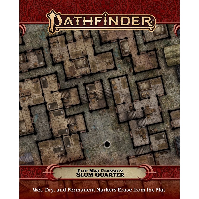 Pathfinder 2e RPG Flip-Mat Classics Slum Quarter