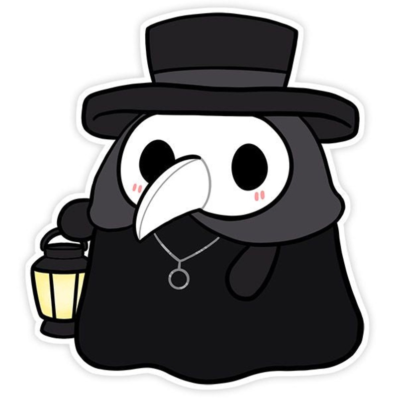 3" Plague Doctor Sticker
