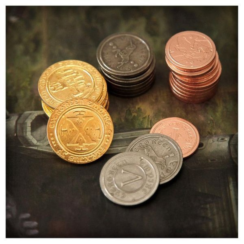 50 Metal Coin Board Game Upgrade Set