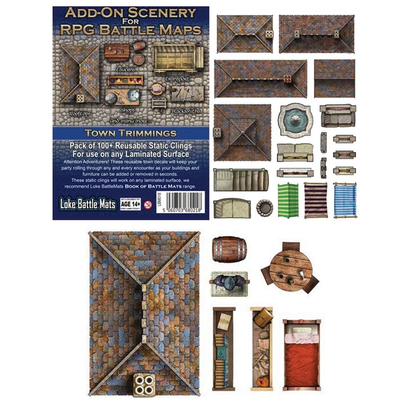 RPG Battle Mats Add-On Scenery Town Trimmings