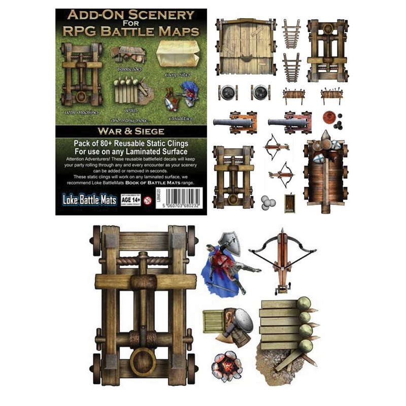 RPG Battle Mats Add-On Scenery War & Siege