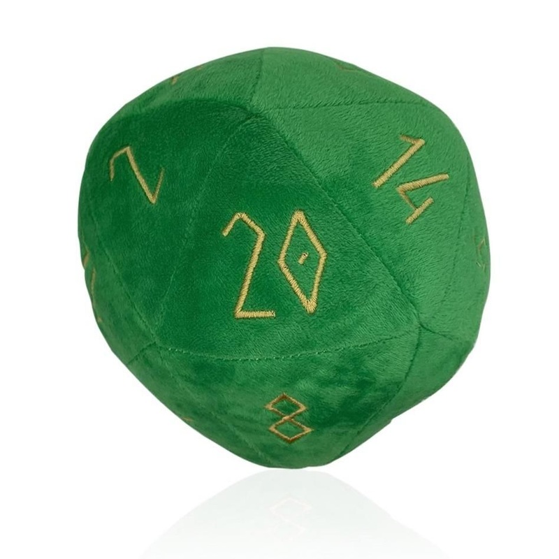 Green Plush Boulder D20