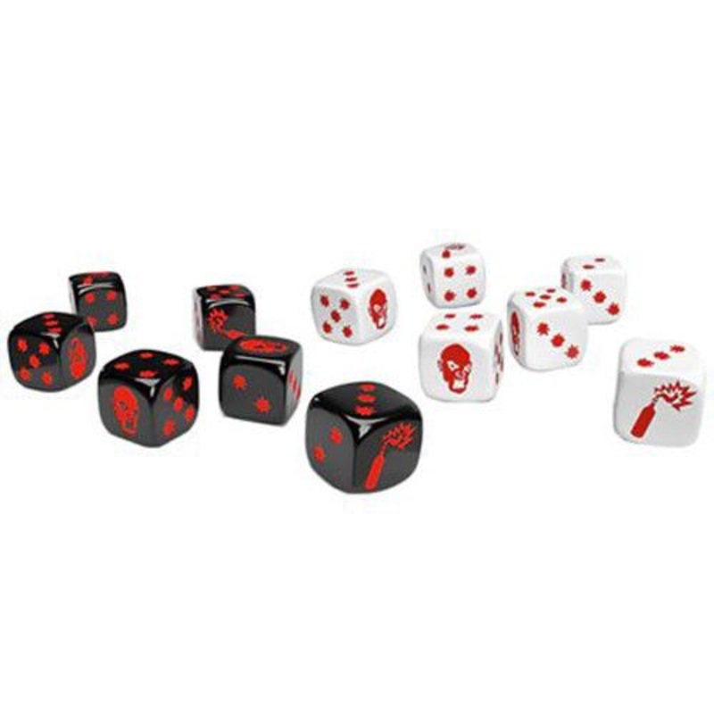 Zombicide 2e Special Black & White Dice