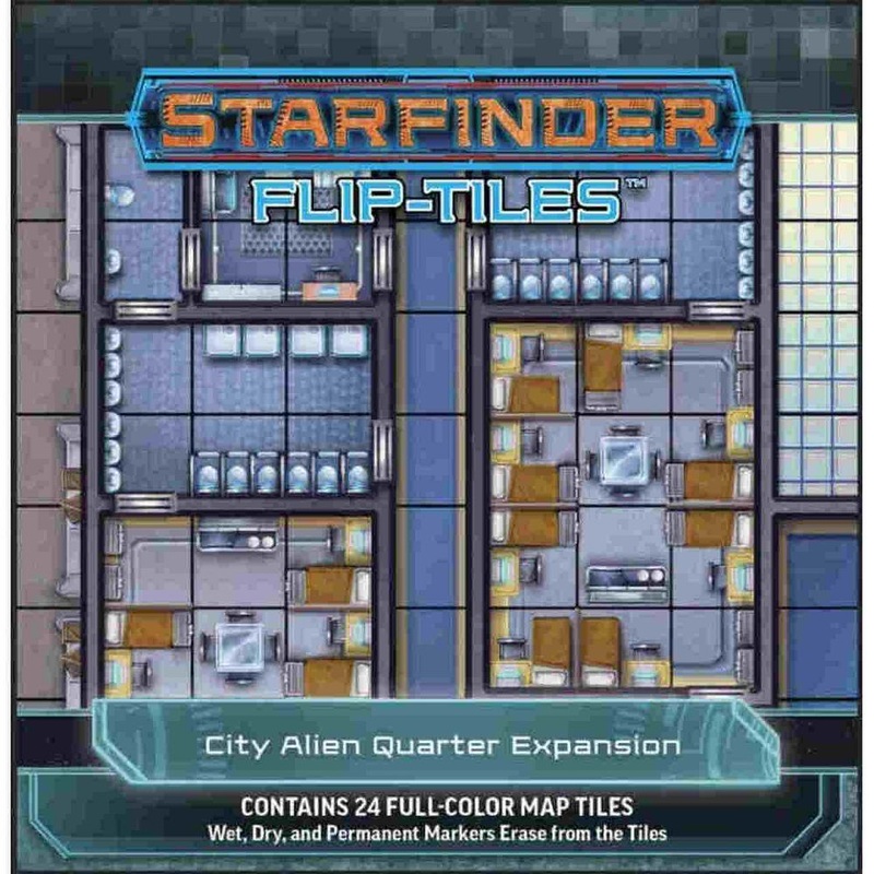 Starfinder Flip Tiles City Alien Quarter Expansion