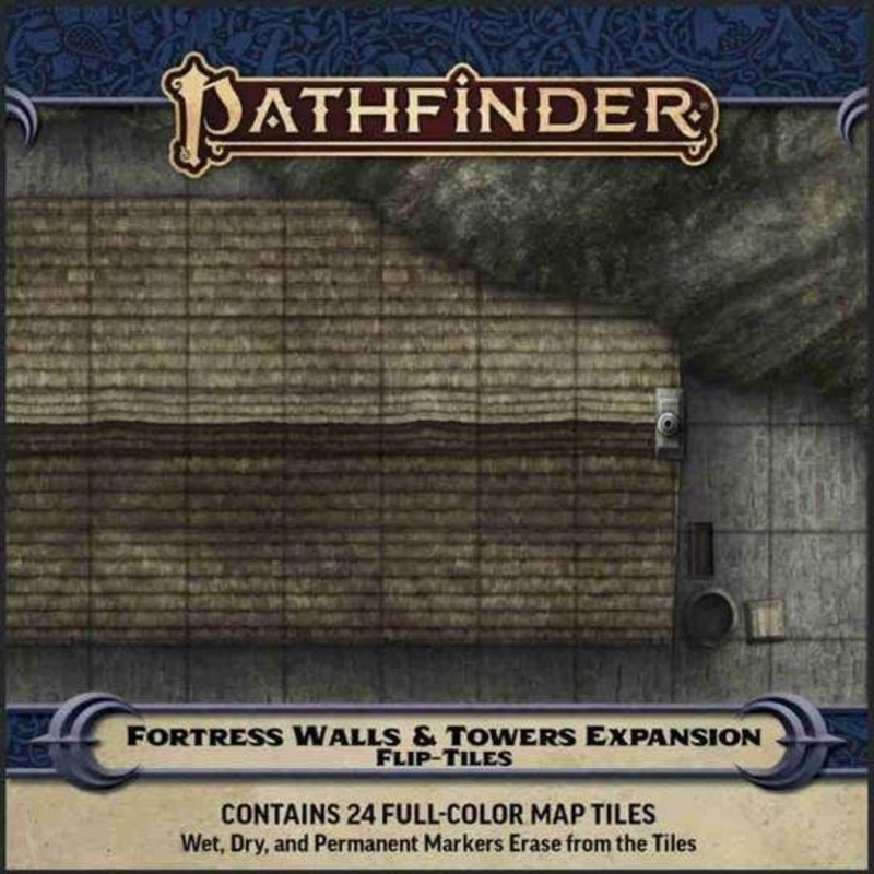 Pathfinder 2e Flip-Tiles Fortress Walls & Towers