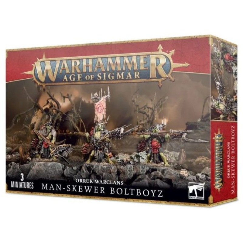 Age of Sigmar Orruk Warclans Man-Skewer Boltboyz