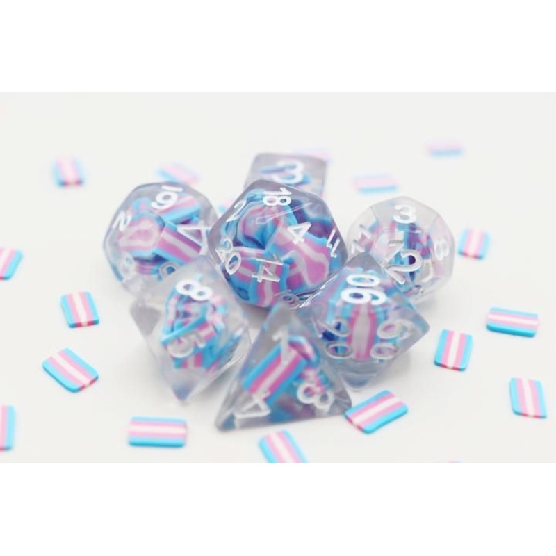 11ct Pride Transgender Dice
