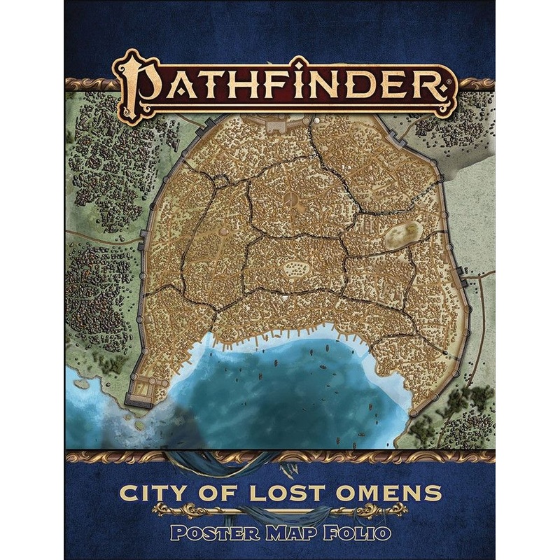 Pathfinder RPG 2e City of Lost Omens Poster Map Folio