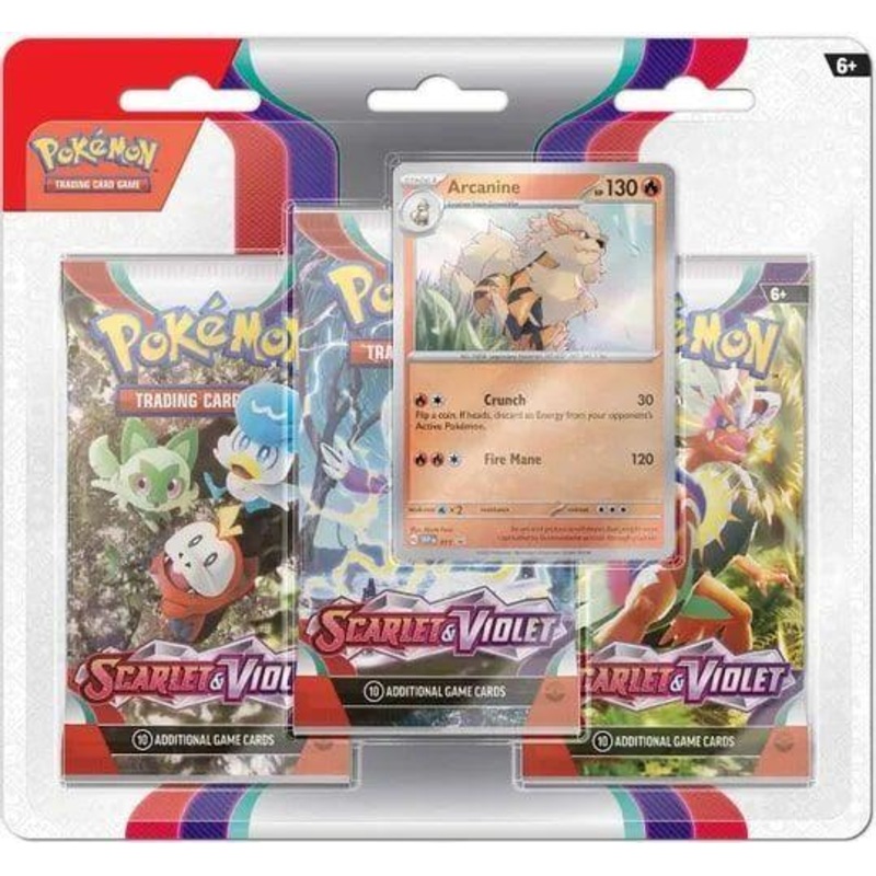 Pokemon TCG Scarlet & Violet 3pk - Arcanine