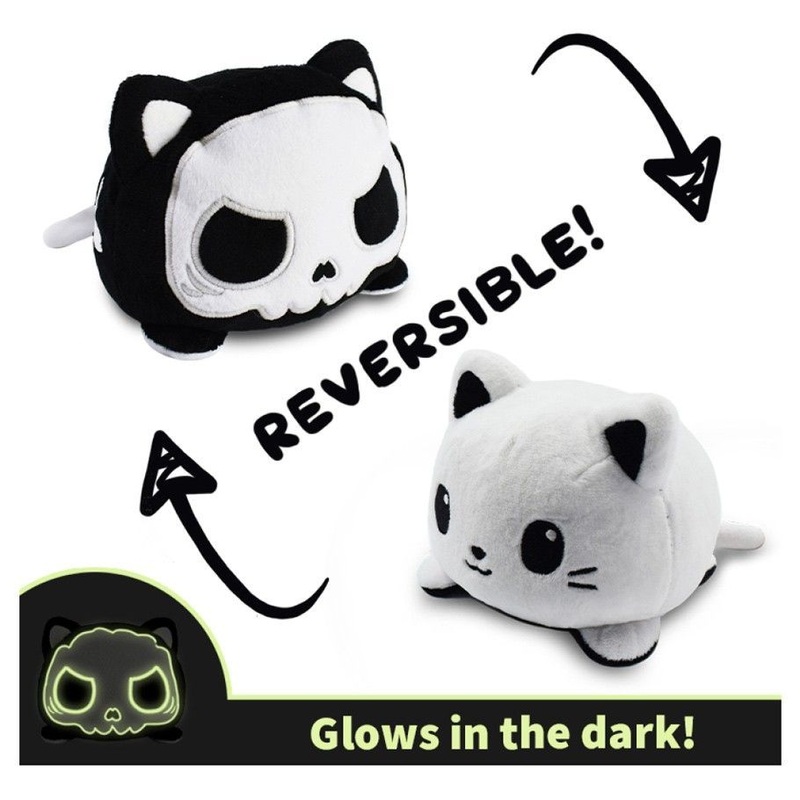 Reversible Cat Skeleton Plush