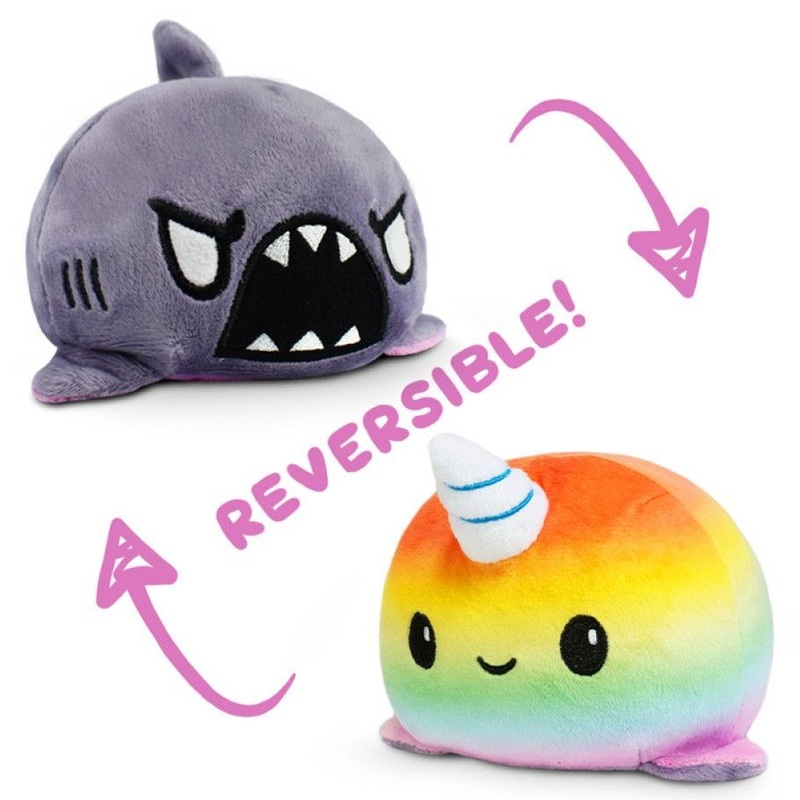 Reversible Narwhal Shark Plush