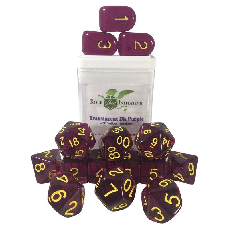 15-Set Translucent Dark Purple/Gold