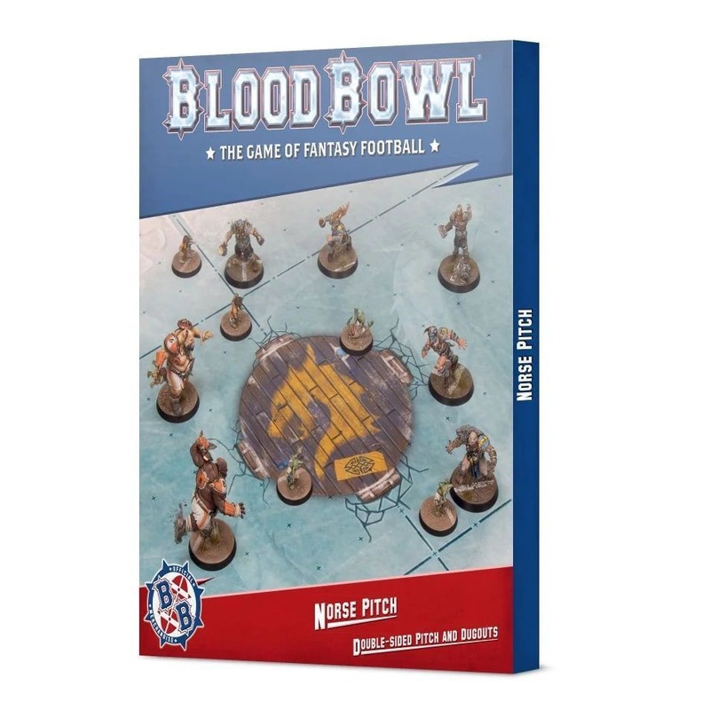 Blood Bowl Norse Team Team: Double-Sided Pitch & Dugouts