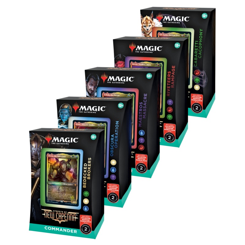 MTG: Streets of New Capenna 5 Commander Deck Set