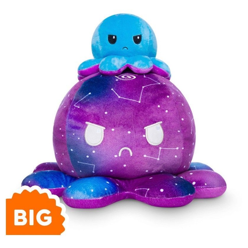 Reversible Blue/Galaxy Octopus Mini Plush