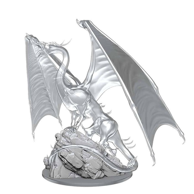WizKids Dungeons & Dragons Nolzurs Marvelous Miniatures Young Emerald Dragon (90491)