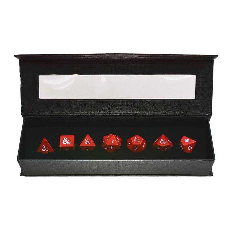 18395 D&D Heavy Metal Dice Red