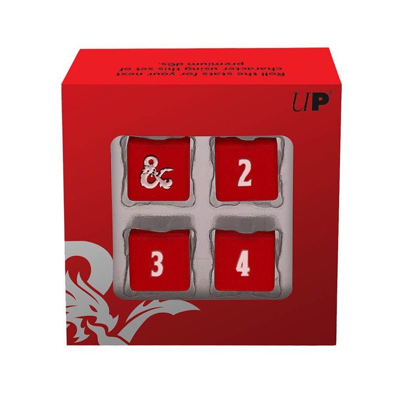 18397 Heavy Metal Dice 4D6 Red